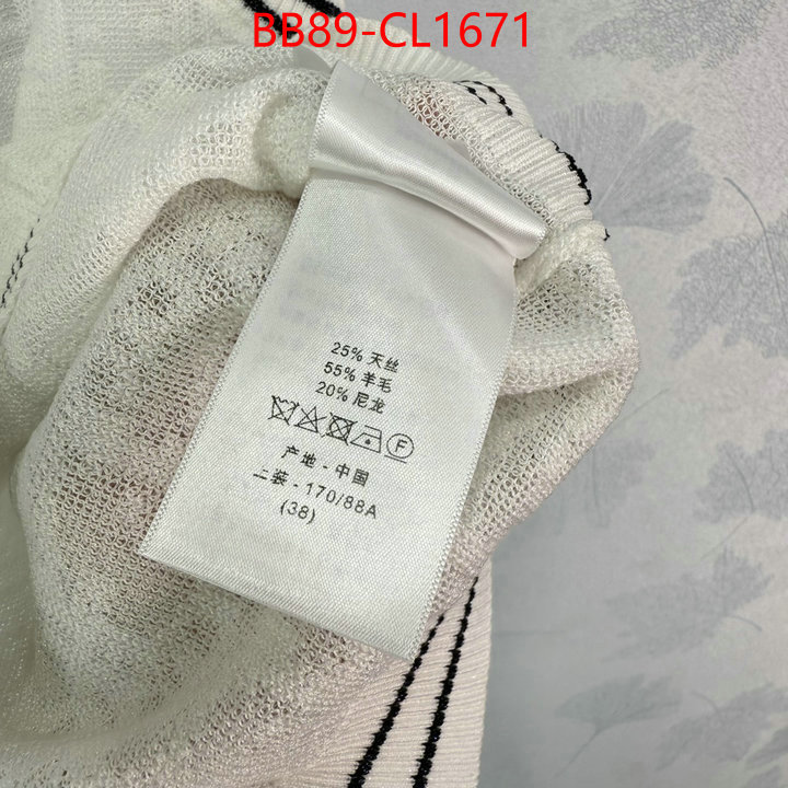 Clothing-Dior for sale cheap now ID: CL1671 $: 89USD