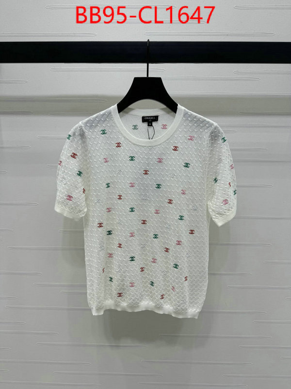 Clothing-Chanel how can i find replica ID: CL1647 $: 95USD