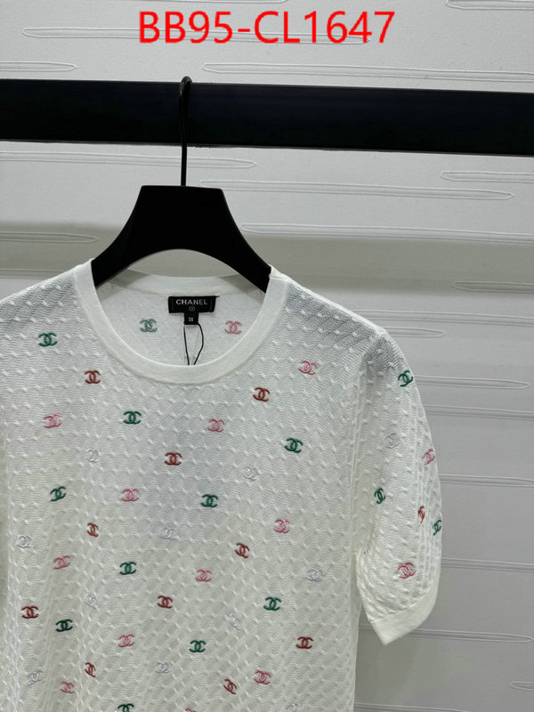 Clothing-Chanel how can i find replica ID: CL1647 $: 95USD