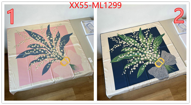 Scarf-Dior fake high quality ID: ML1299 $: 55USD