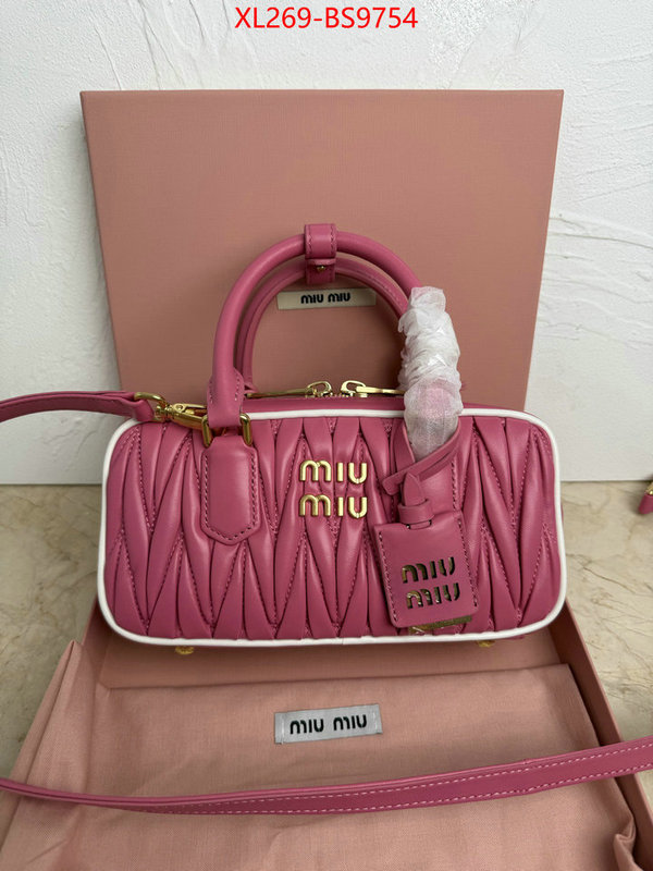Miu Miu Bags(TOP)-Handbag- quality aaaaa replica ID: BS9754 $: 269USD,