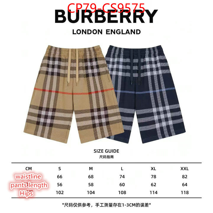 Clothing-Burberry mirror copy luxury ID: CS9575 $: 79USD