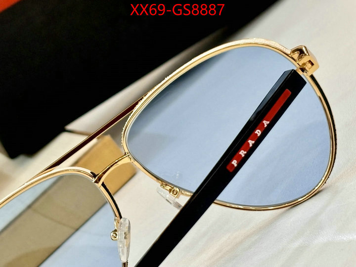 Glasses-Prada top perfect fake ID: GS8887 $: 69USD