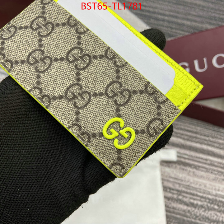 Gucci Bags(TOP)-Wallet- designer wholesale replica ID: TL1781 $: 65USD,