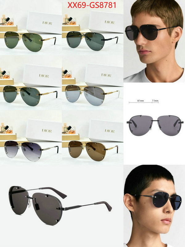 Glasses-Dior where to buy the best replica ID: GS8781 $: 69USD