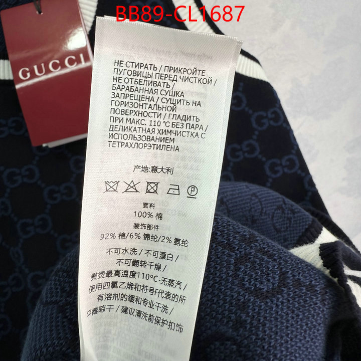 Clothing-Gucci perfect ID: CL1687 $: 89USD