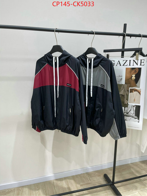 Clothing-MIU MIU best quality fake ID: CK5033 $: 145USD