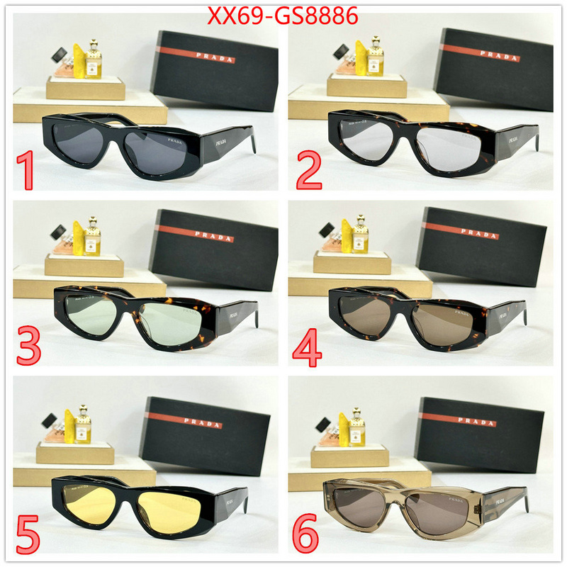 Glasses-Prada what's the best place to buy replica ID: GS8886 $: 69USD