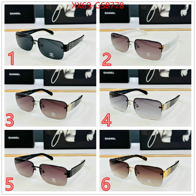 Glasses-Chanel buy best high-quality ID: GS8778 $: 69USD