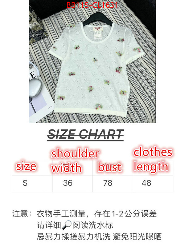 Clothing-Chanel top ID: CL1631 $: 115USD