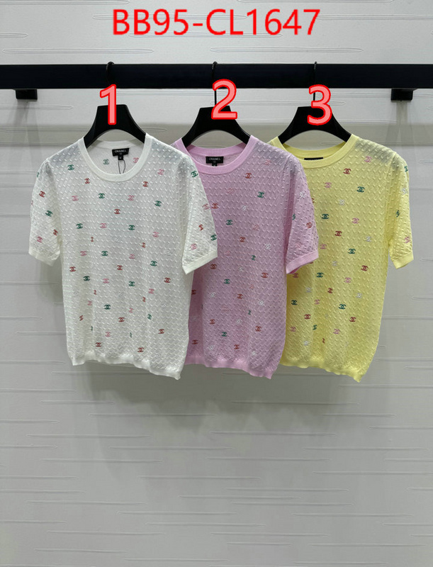Clothing-Chanel how can i find replica ID: CL1647 $: 95USD