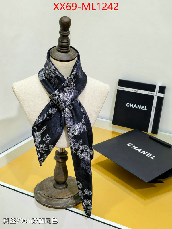 Scarf-Chanel knockoff highest quality ID: ML1242 $: 69USD