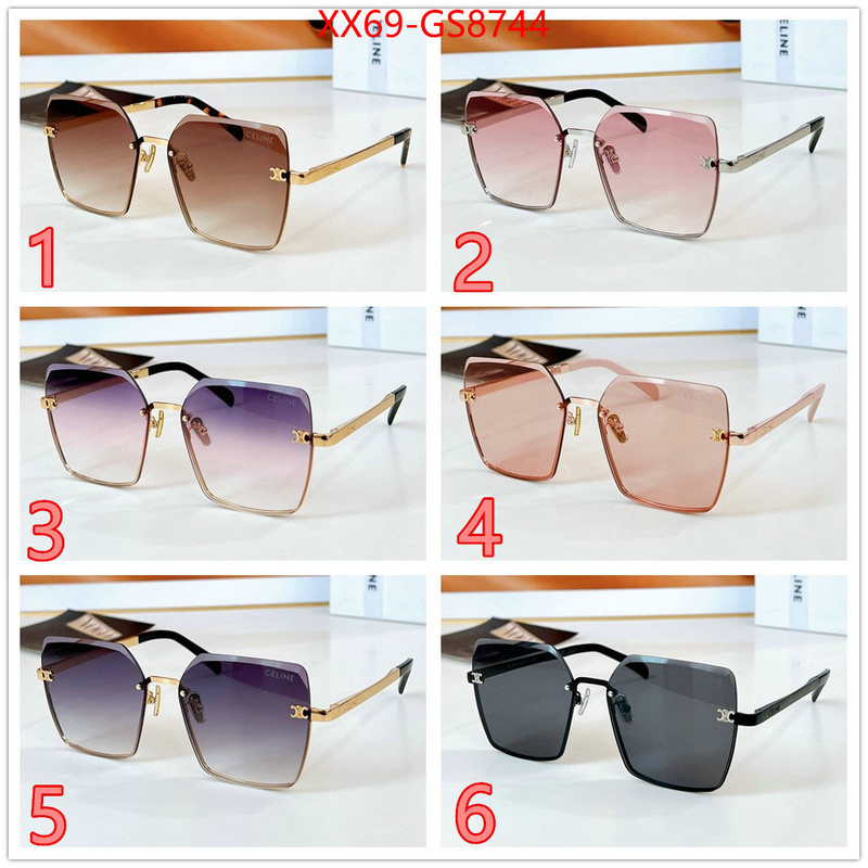 Glasses-CELINE luxury cheap ID: GS8744 $: 69USD