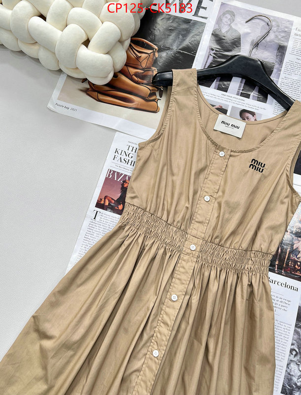 Clothing-MIU MIU the highest quality fake ID: CK5183 $: 125USD