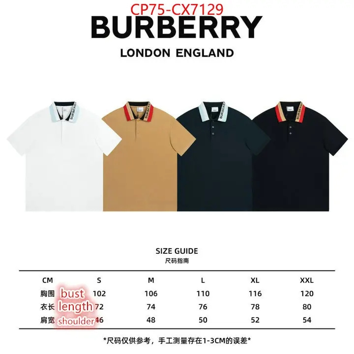 Clothing-Burberry how to buy replcia ID: CX7129 $: 75USD
