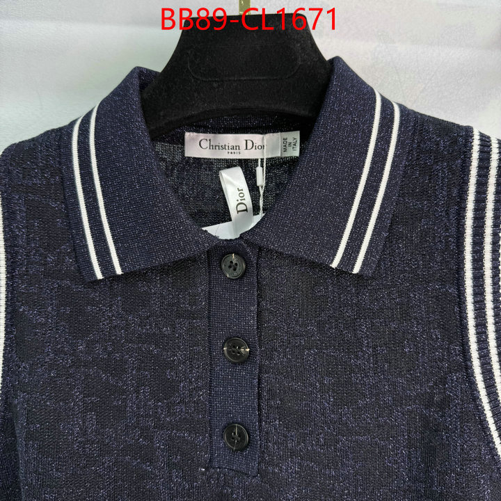 Clothing-Dior for sale cheap now ID: CL1671 $: 89USD