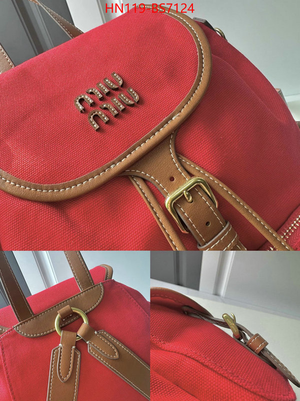 Miu Miu Bags(4A)-Backpack- buy top high quality replica ID: BS7124