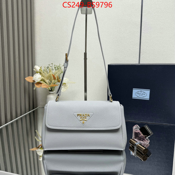 Prada Bags(TOP)-Handbag- 7 star quality designer replica ID: BS9796 $: 249USD,