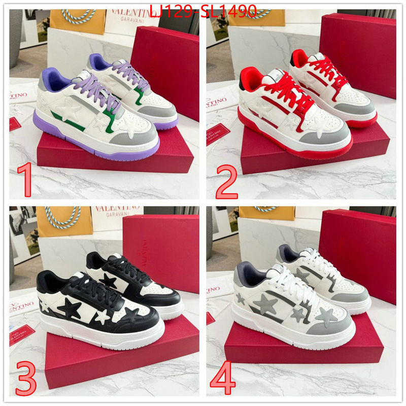 Men Shoes-Valentino mirror quality ID: SL1490 $: 129USD
