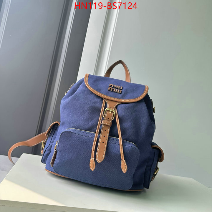 Miu Miu Bags(4A)-Backpack- buy top high quality replica ID: BS7124