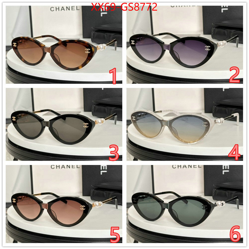 Glasses-Chanel best luxury replica ID: GS8772 $: 69USD