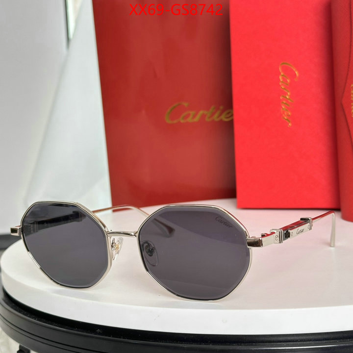 Glasses-Cartier cheap replica ID: GS8742 $: 69USD