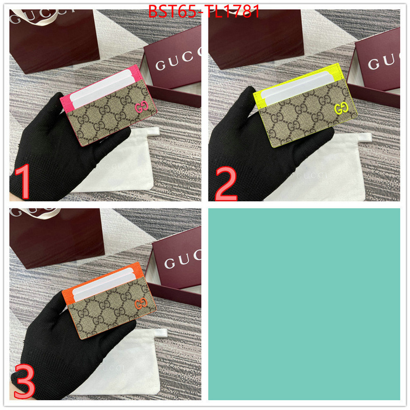 Gucci Bags(TOP)-Wallet- designer wholesale replica ID: TL1781 $: 65USD,