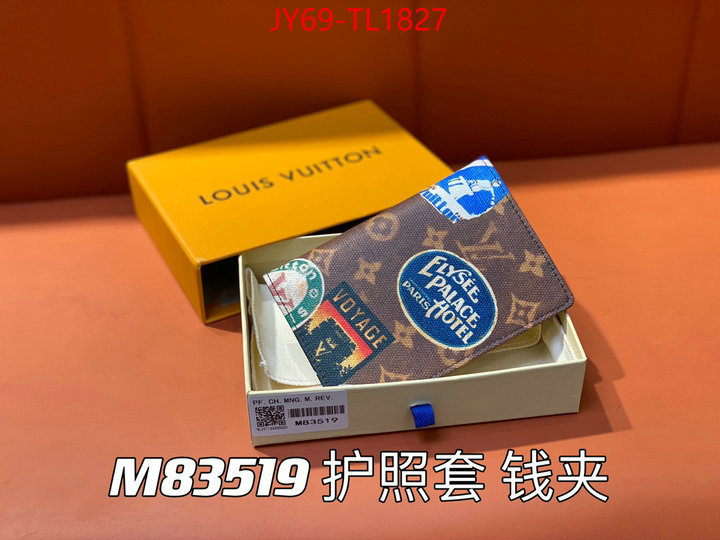 LV Bags(TOP)-Wallet replica online ID: TL1827 $: 69USD,
