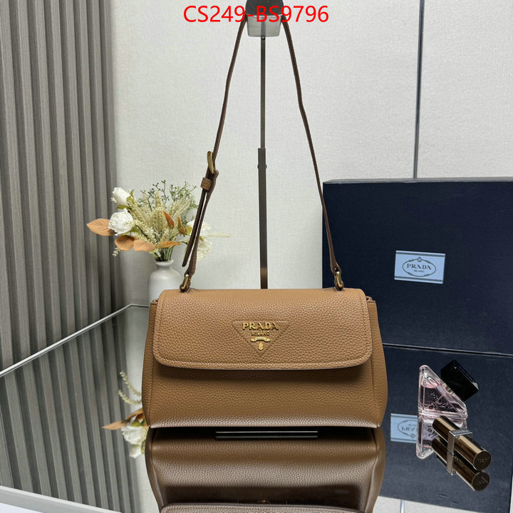Prada Bags(TOP)-Handbag- 7 star quality designer replica ID: BS9796 $: 249USD,