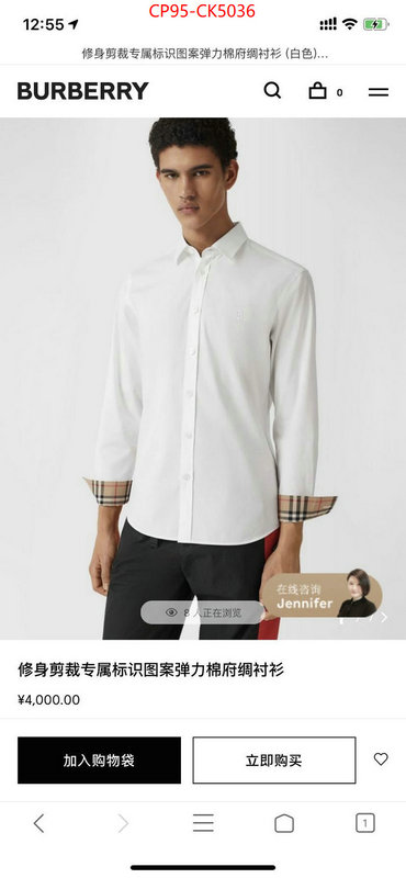 Clothing-Burberry 7 star replica ID: CK5036 $: 95USD