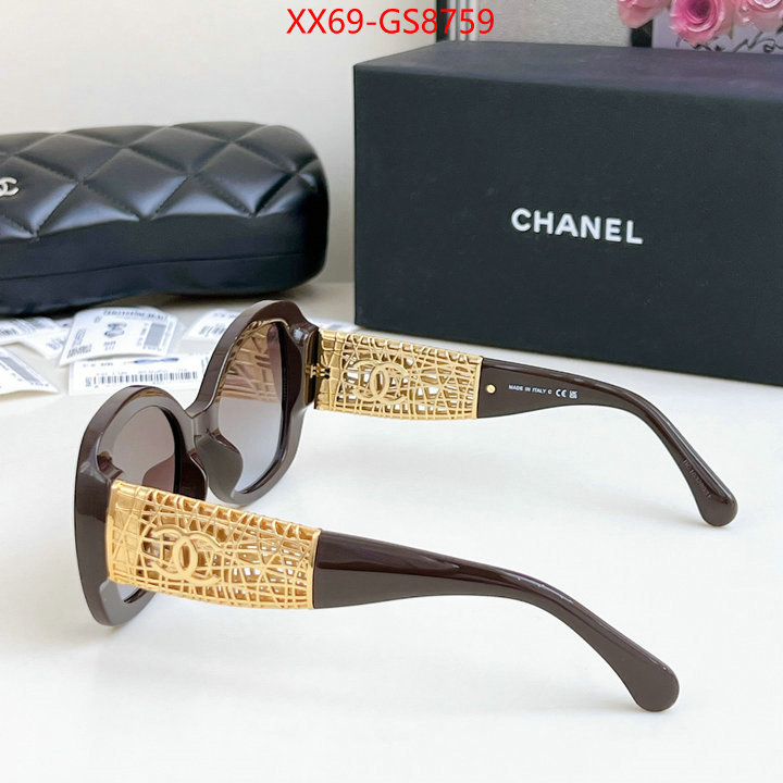 Glasses-Chanel best quality replica ID: GS8759 $: 69USD