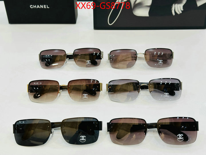 Glasses-Chanel buy best high-quality ID: GS8778 $: 69USD