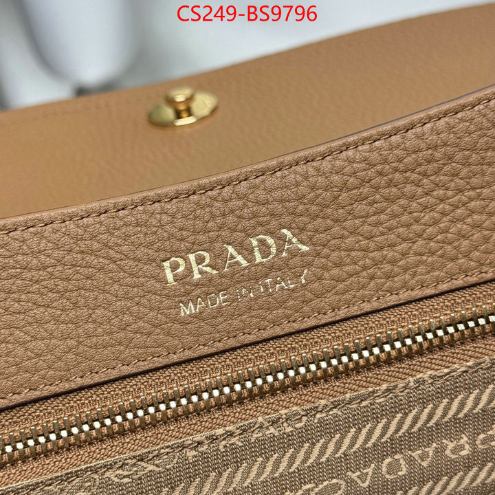 Prada Bags(TOP)-Handbag- 7 star quality designer replica ID: BS9796 $: 249USD,