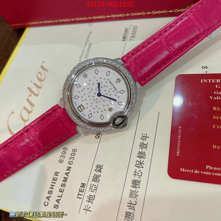 Watch(4A)-Cartier good ID: WU1020 $: 139USD