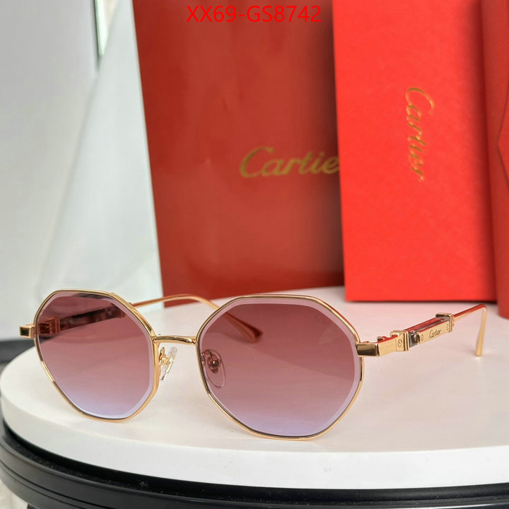 Glasses-Cartier cheap replica ID: GS8742 $: 69USD