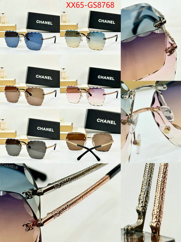 Glasses-Chanel buy the best high quality replica ID: GS8768 $: 65USD