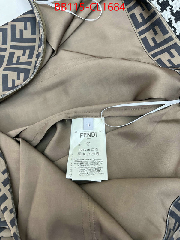 Clothing-Fendi brand designer replica ID: CL1684 $: 115USD