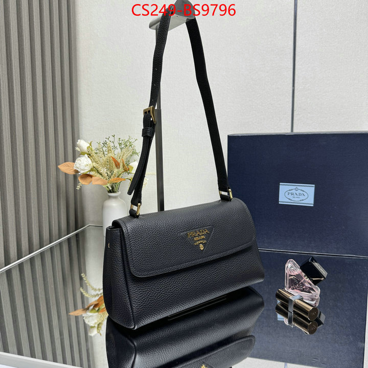 Prada Bags(TOP)-Handbag- 7 star quality designer replica ID: BS9796 $: 249USD,
