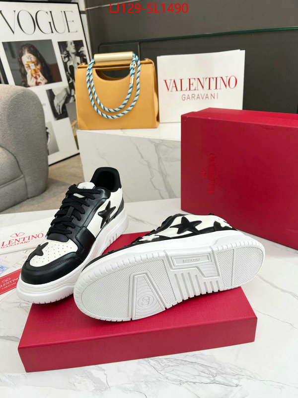 Men Shoes-Valentino mirror quality ID: SL1490 $: 129USD