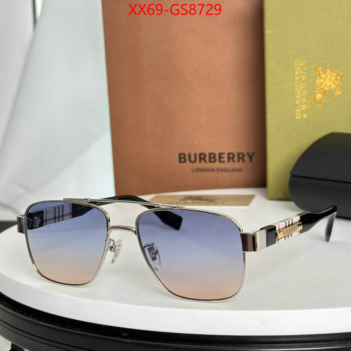 Glasses-Burberry mirror copy luxury ID: GS8729 $: 69USD