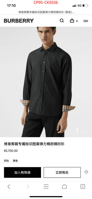 Clothing-Burberry 7 star replica ID: CK5036 $: 95USD