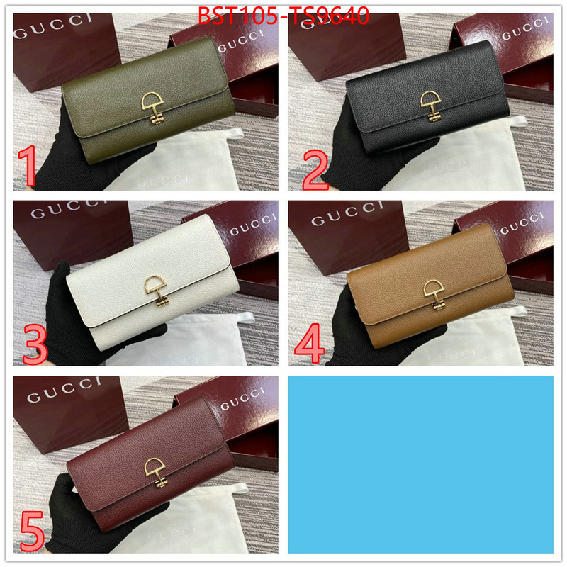 Gucci Bags(TOP)-Wallet- top designer replica ID: TS9640 $: 105USD,