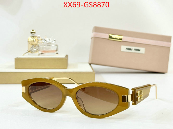 Glasses-Miu Miu best capucines replica ID: GS8870 $: 69USD