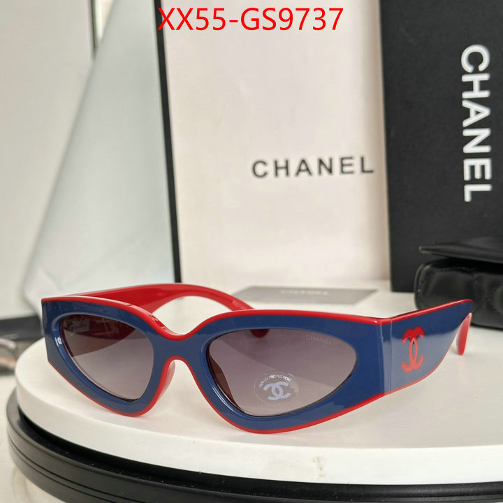 Glasses-Chanel luxury fake ID: GS9737 $: 55USD
