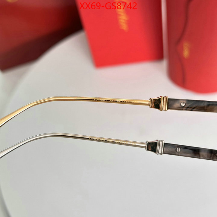 Glasses-Cartier cheap replica ID: GS8742 $: 69USD
