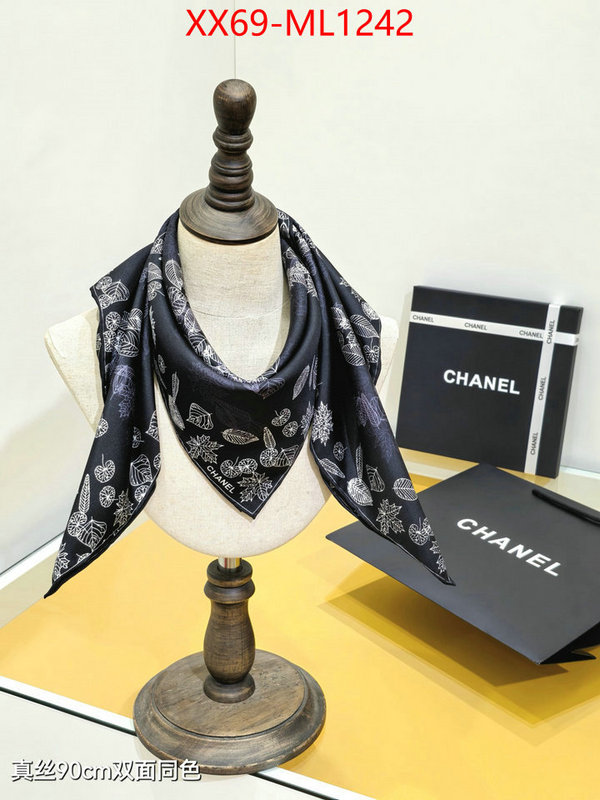 Scarf-Chanel knockoff highest quality ID: ML1242 $: 69USD