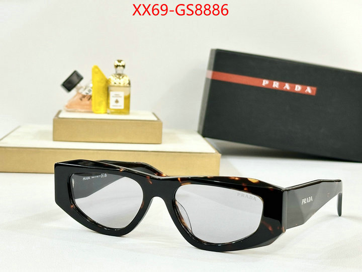 Glasses-Prada what's the best place to buy replica ID: GS8886 $: 69USD