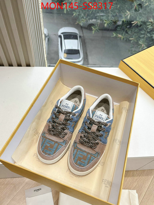 Men Shoes-Fendi 2024 aaaaa replica 1st copy ID: SS8317 $: 145USD