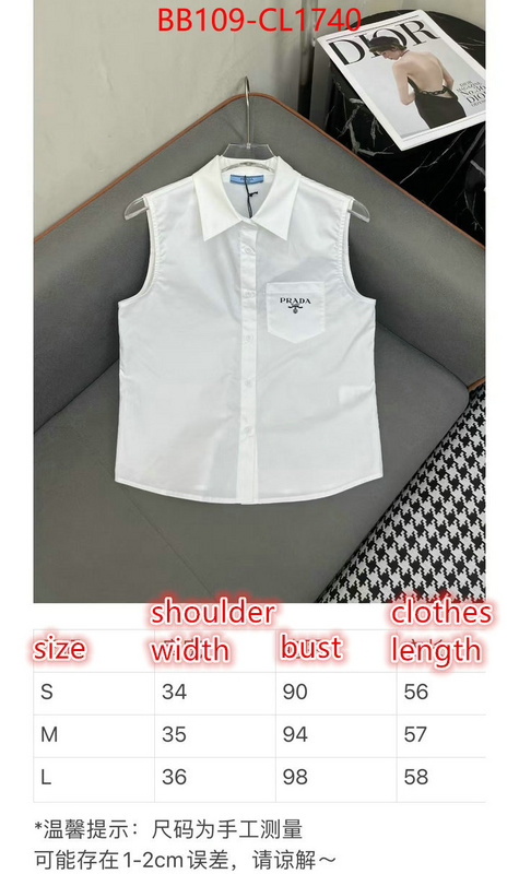 Clothing-Prada 1:1 ID: CL1740 $: 109USD