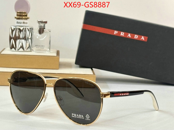 Glasses-Prada top perfect fake ID: GS8887 $: 69USD